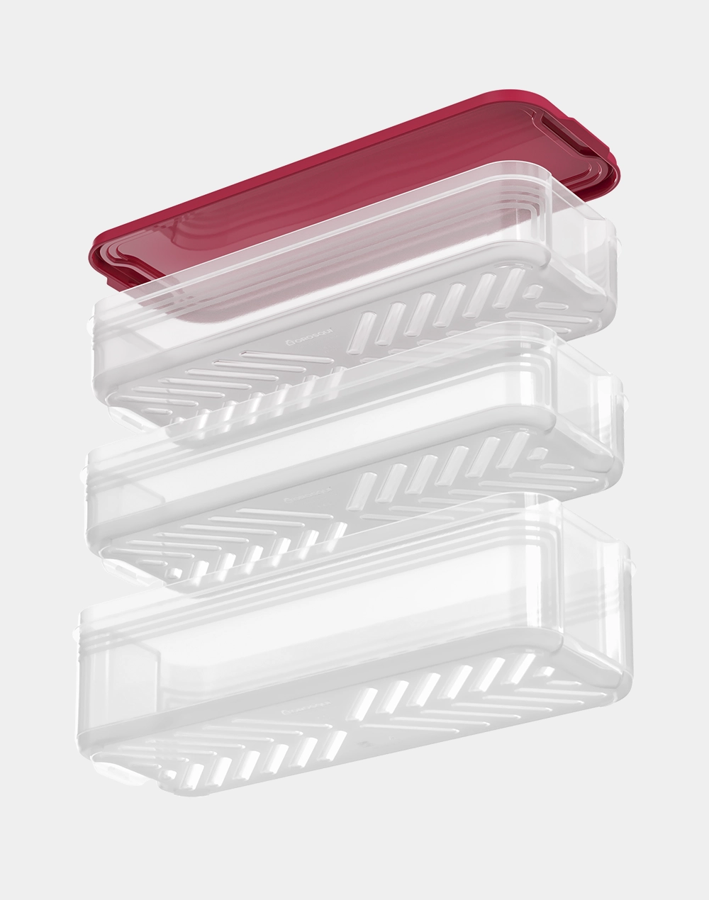 Contenedor Home Line Organismart de 3 Niveles y 5 Litros