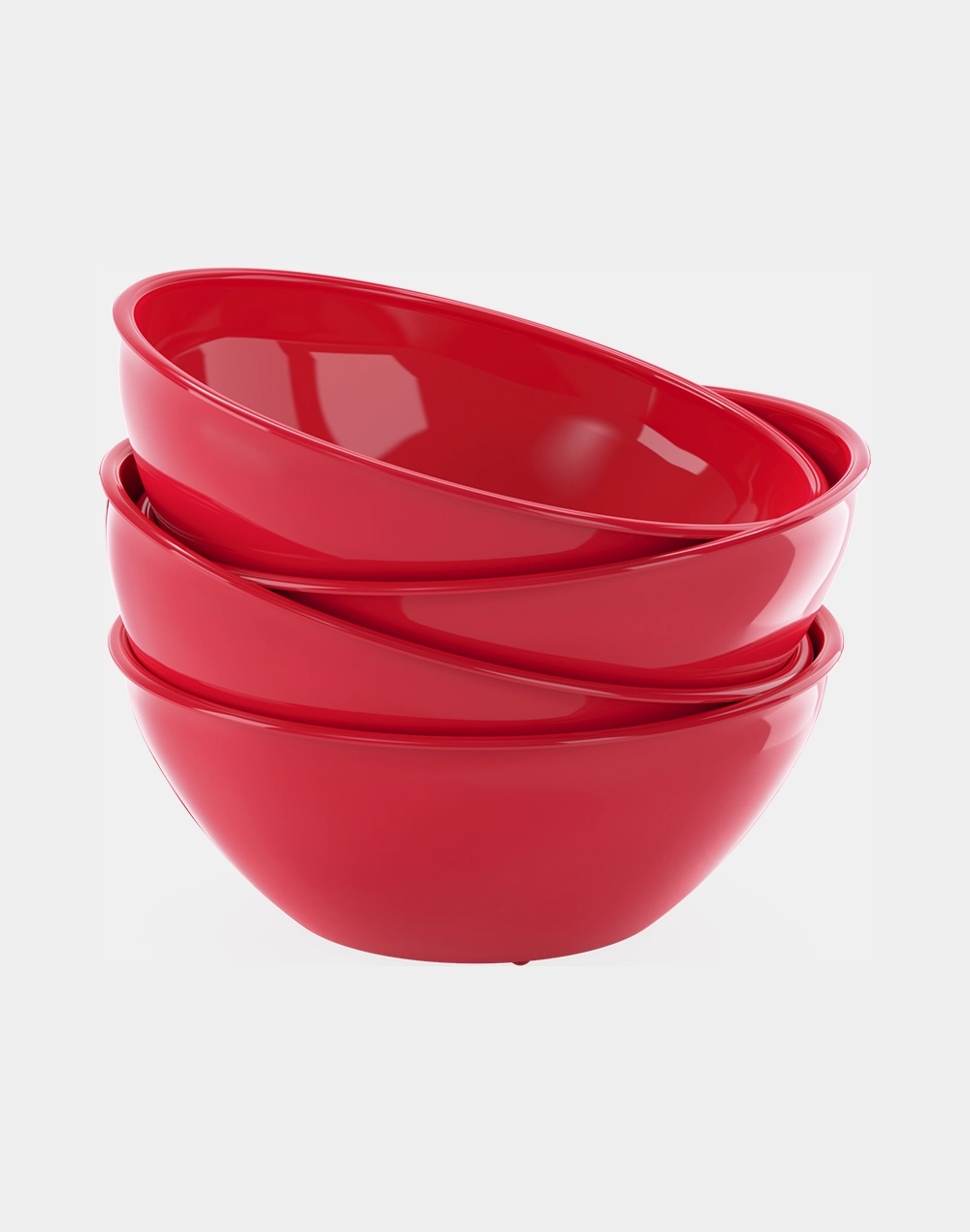 Plato Hondo de Plástico para Sopa y Ensalada de 450 ml (15 Oz)