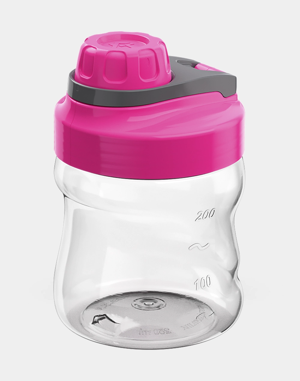 Botella Shaker de Plástico Splash 250ml con Mezclador